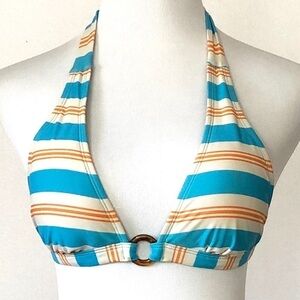 FOSSIL Swim Striped Triangle Bikini Top